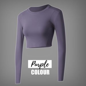 Lulu Purple crop top