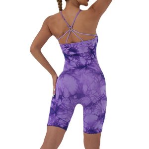 Purple Tie dye Jumpsuit