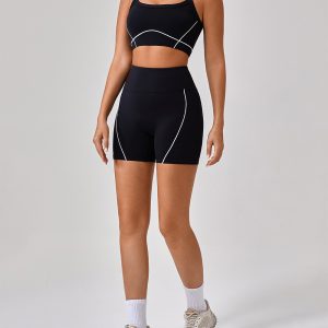 Black and white gym set